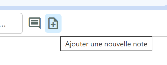 Ajout de note à un projet.